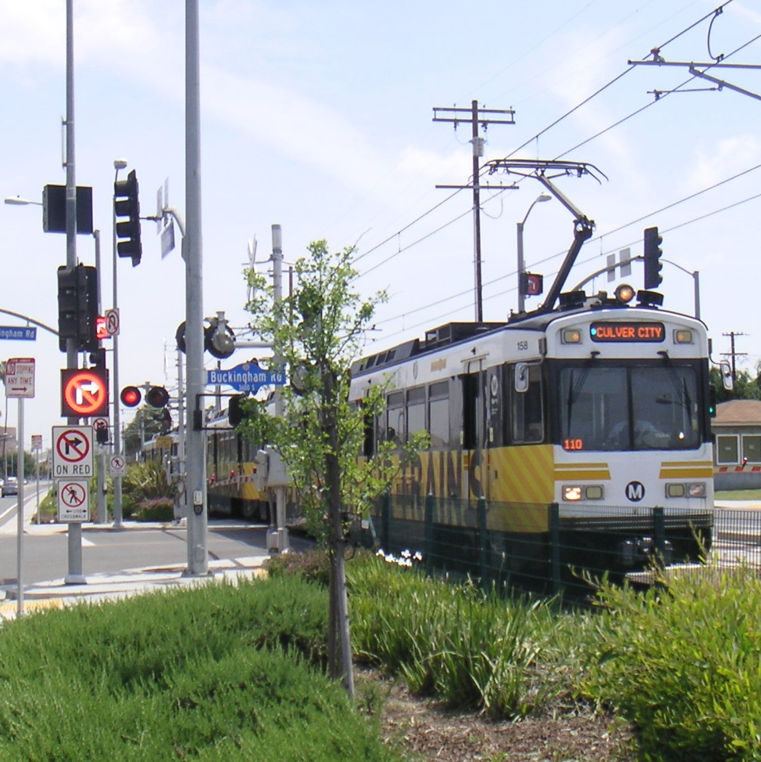 Blank Out signs at Buckingham and Expo Line,
                    West LA