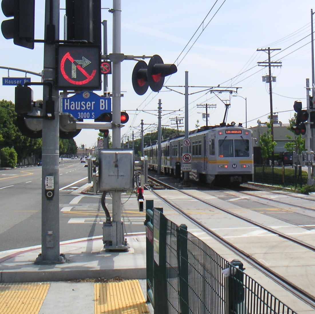Blank Out signs at Hauser and Expo Line, West
                LA